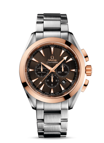 Omega Seamaster Aqua Terra 150M Co-Axial 44 Chronograph Stainless Steel / Red Gold / Grey / Bracelet